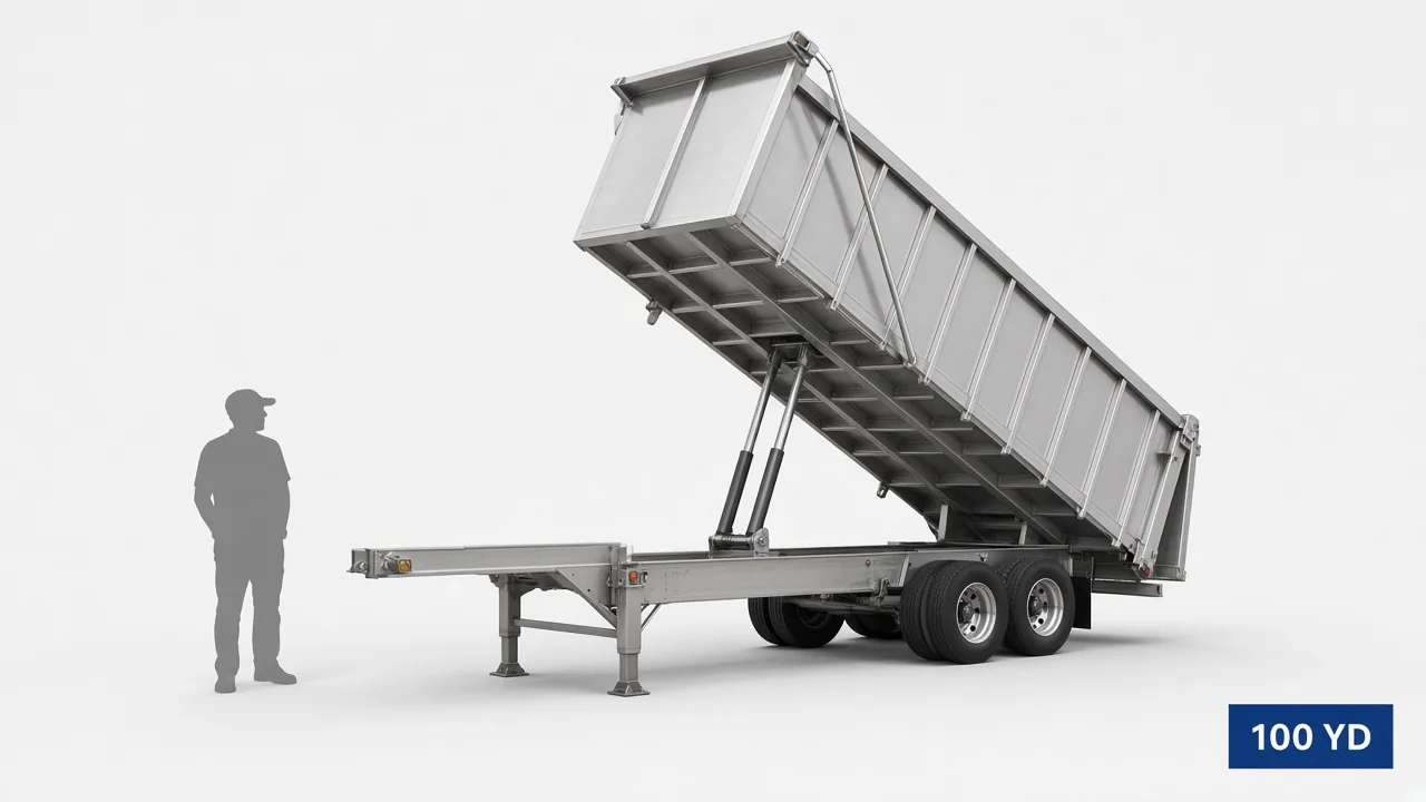 100 yard tipper trailer