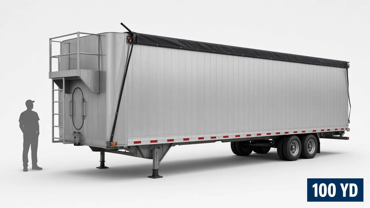 100 yard walking floor trailer
