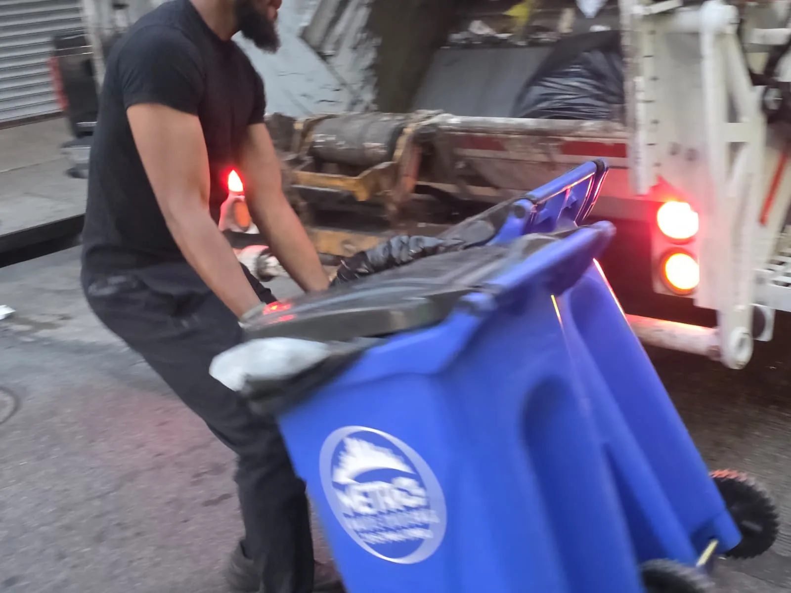Commercial front-load and rear-load waste containers available from Metro Waste Solutions in Philadelphia — inventory photo 2