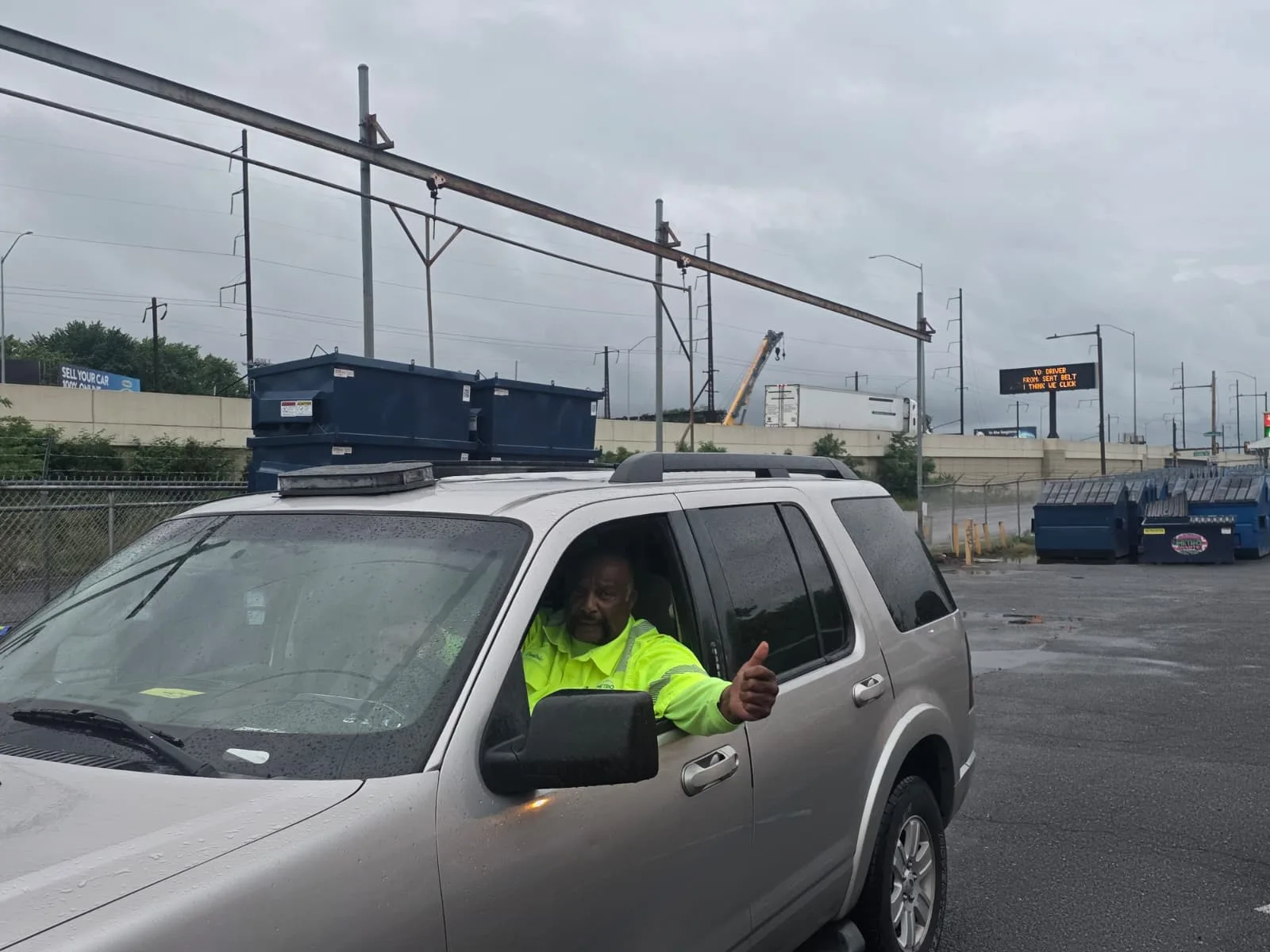 Commercial front-load and rear-load waste containers available from Metro Waste Solutions in Philadelphia — inventory photo 9