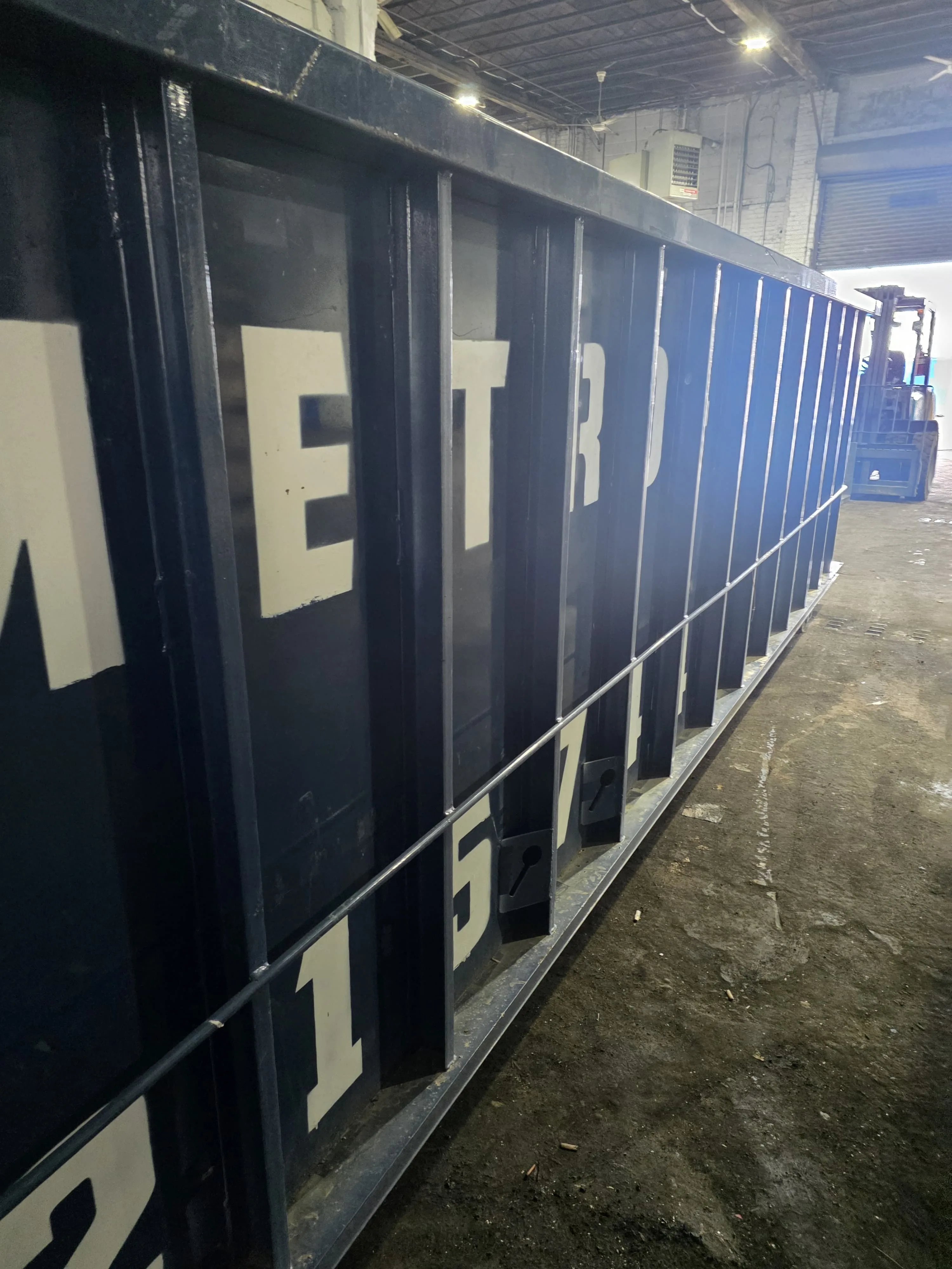 Commercial front-load and rear-load waste containers available from Metro Waste Solutions in Philadelphia — inventory photo 11