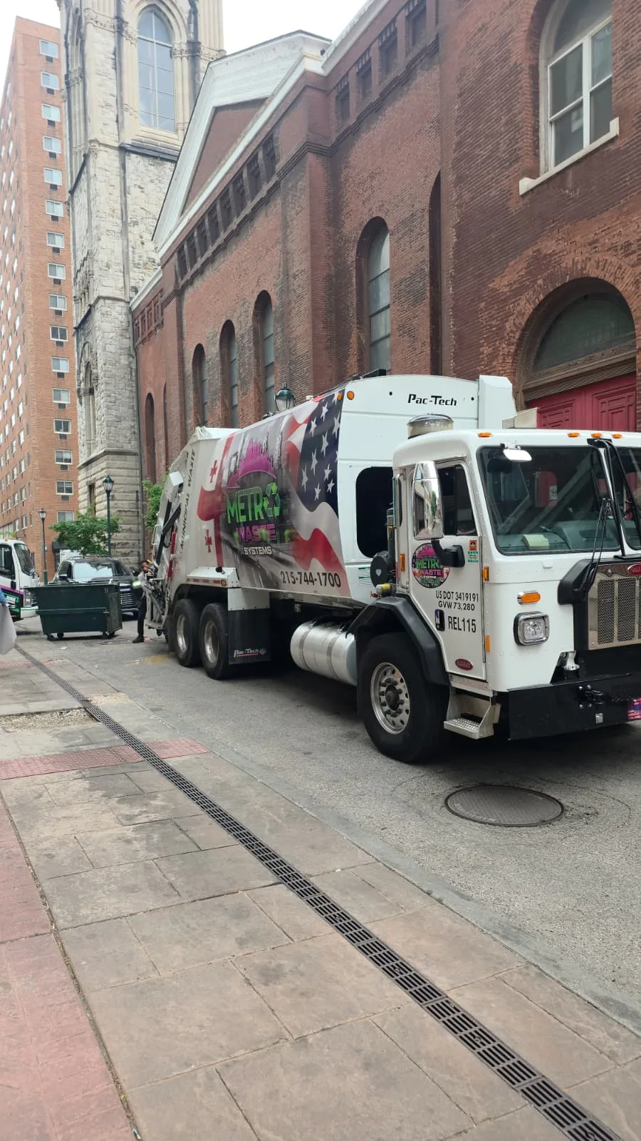 Construction debris and roll-off dumpster service at a Philadelphia area jobsite by Metro Waste Solutions — photo 10