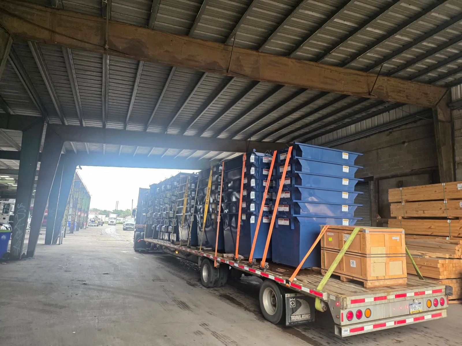 Metro Waste Solutions containers in the Philadelphia metro area — real fleet photo 1