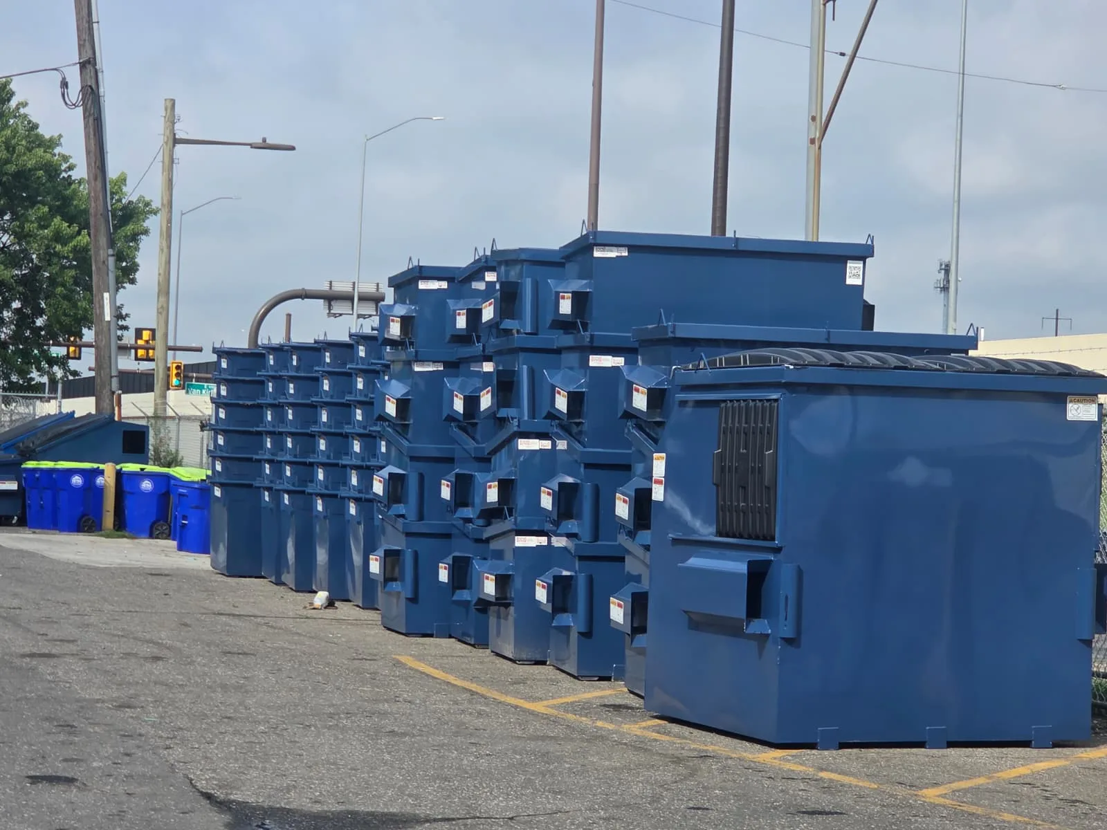 Metro Waste Solutions containers in the Philadelphia metro area — real fleet photo 5