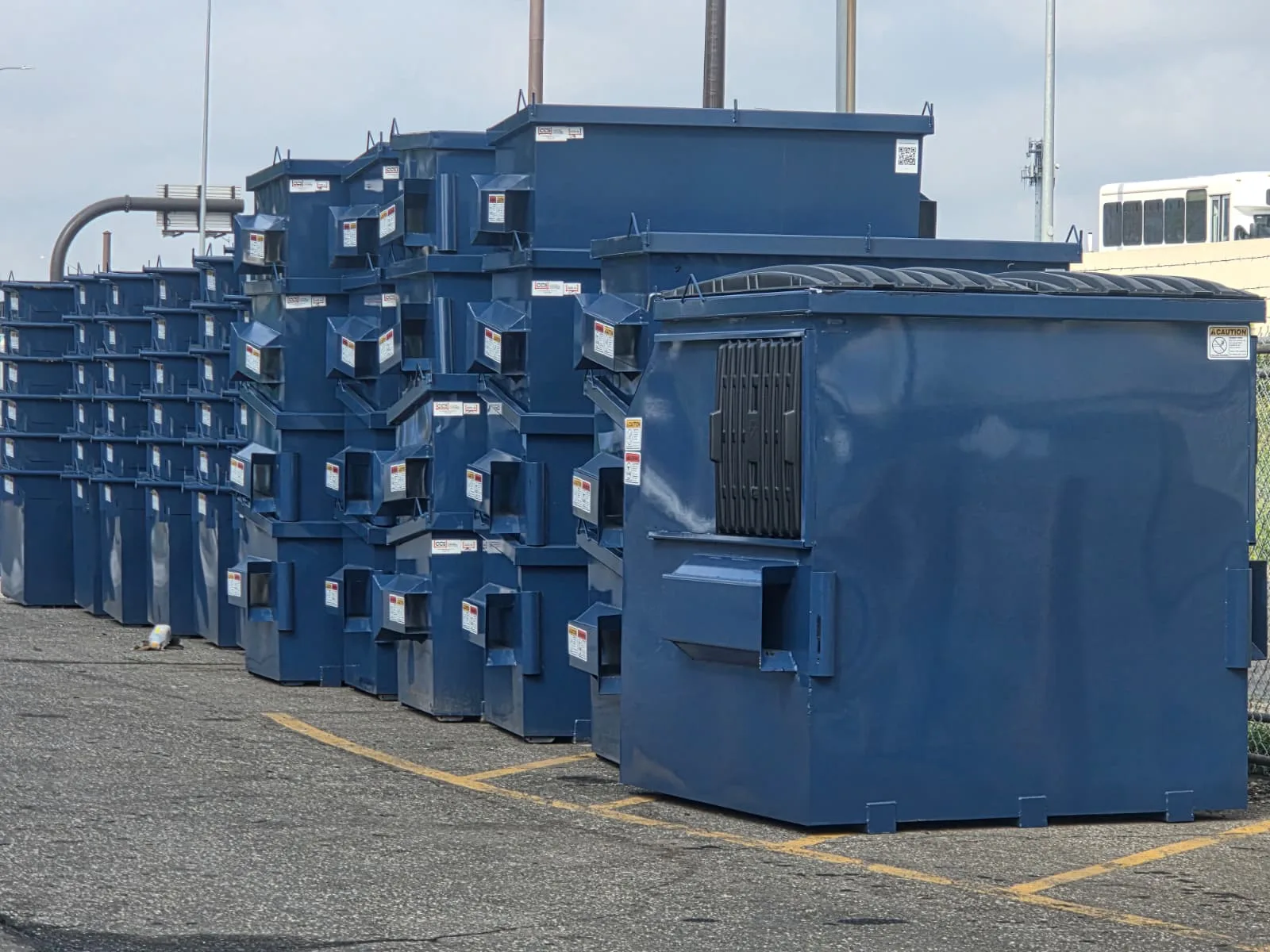 Metro Waste Solutions containers in the Philadelphia metro area — real fleet photo 6