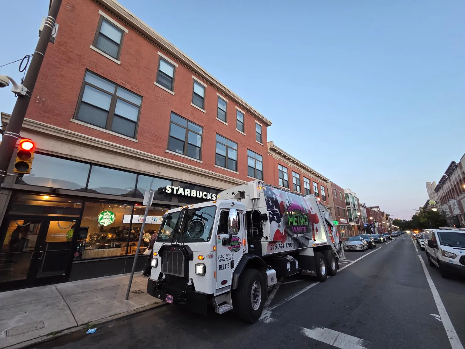 Metro Waste Solutions commercial waste fleet and yard operations in Philadelphia — trucks, containers and dispatch photo 13