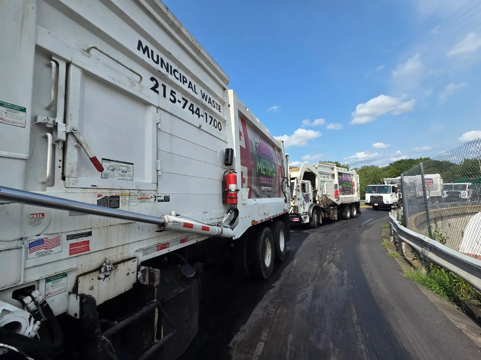 Metro Waste Solutions front-load service in the Philadelphia metro area — real fleet photo 31