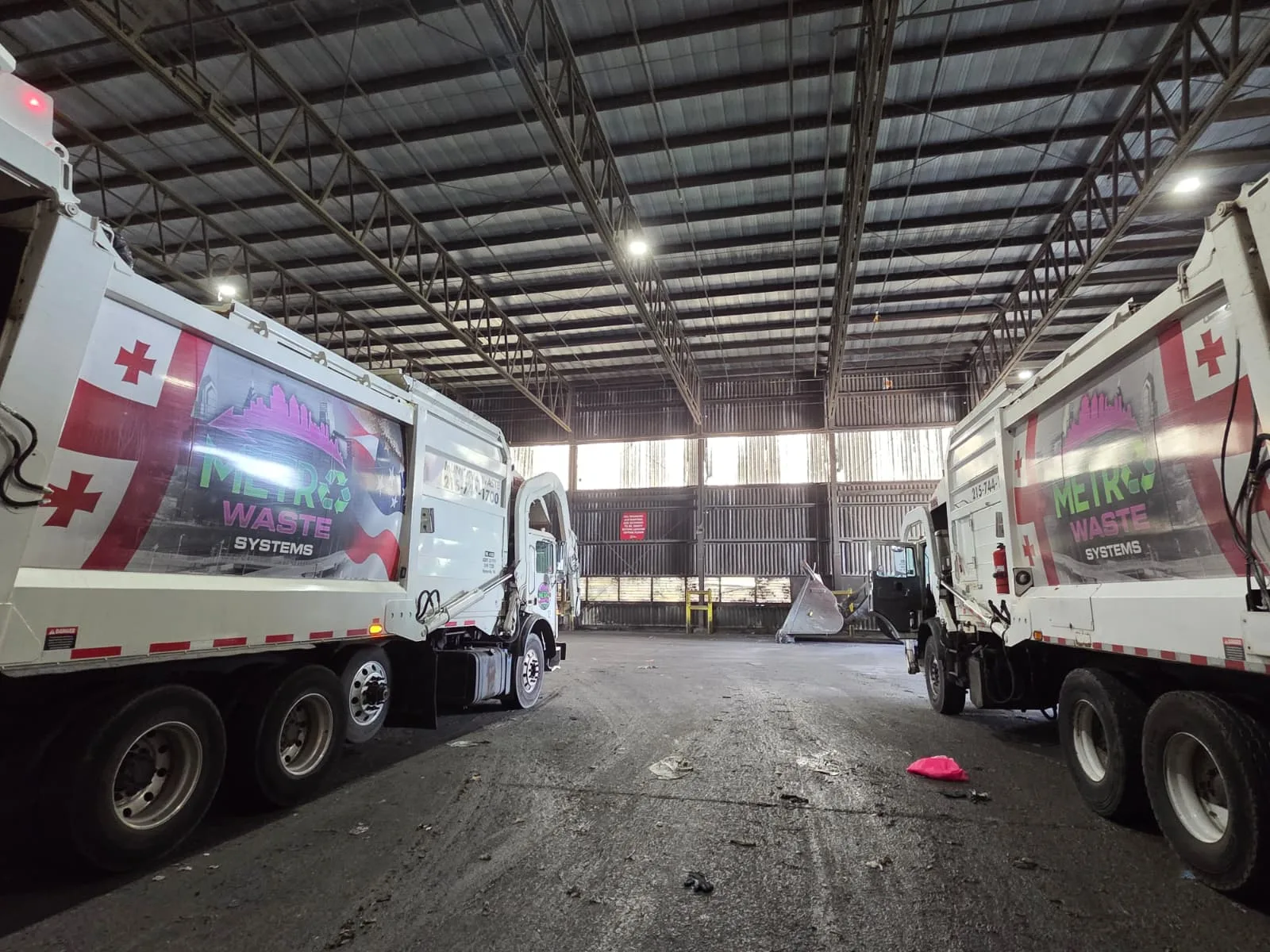 Metro Waste Solutions front-load service in the Philadelphia metro area — real fleet photo 36