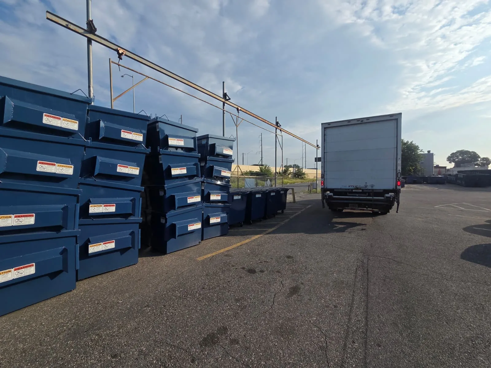 Metro Waste Solutions rear-load collection in the Philadelphia metro area — real fleet photo 10