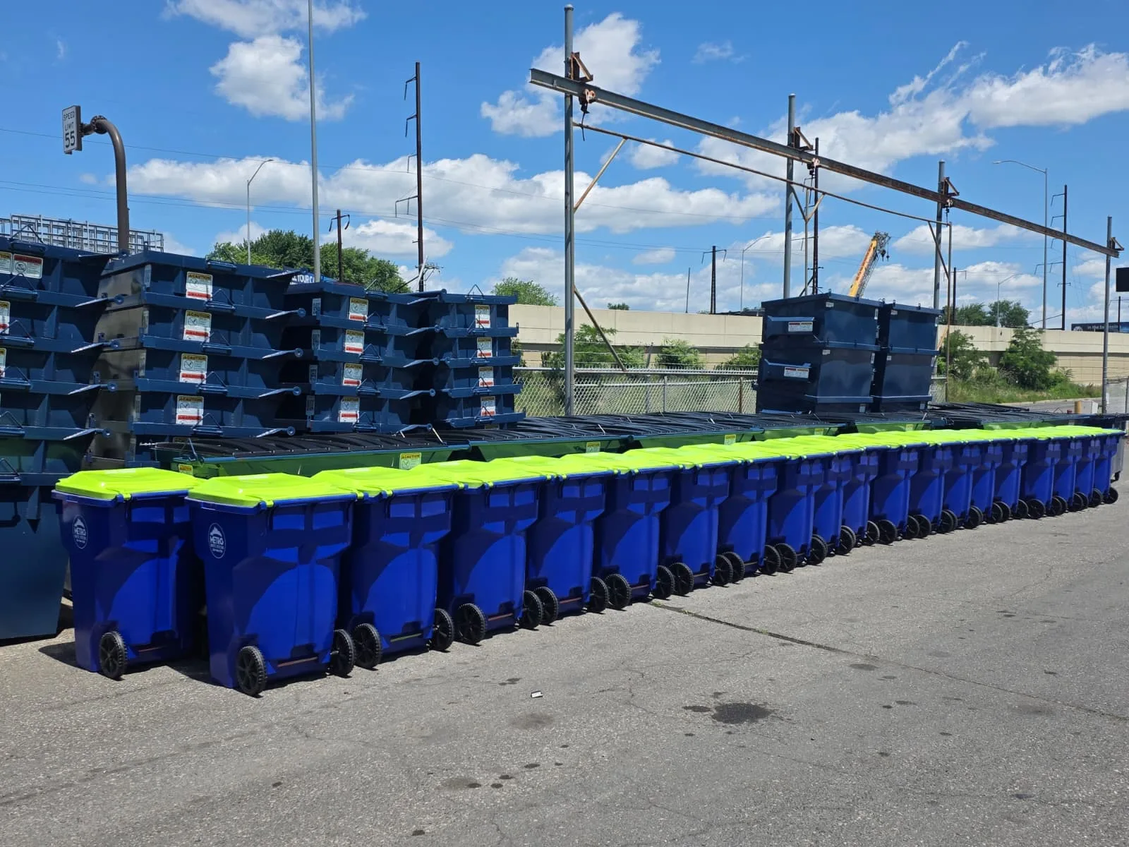 Roll-off dumpster delivery and open-top container placement by Metro Waste Solutions for construction and commercial projects — photo 7