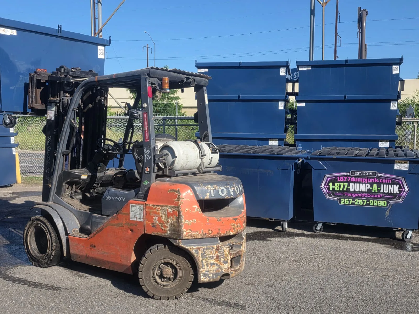 Roll-off dumpster delivery and open-top container placement by Metro Waste Solutions for construction and commercial projects — photo 8