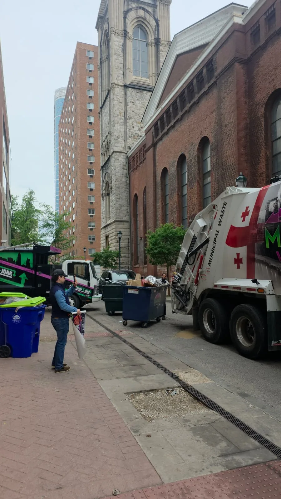 Roll-off dumpster delivery and open-top container placement by Metro Waste Solutions for construction and commercial projects — photo 10
